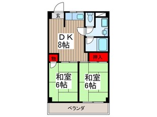 コ－ポ詩苑の物件間取画像